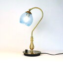 テーブルライト テーブルランプ ライト 卓上ライト ランプシェード アクアブルー カフェ風ランプ 照明 fc-210g-dot-aqua-blue-no7 Azzurro Glass Studio 東敬恭