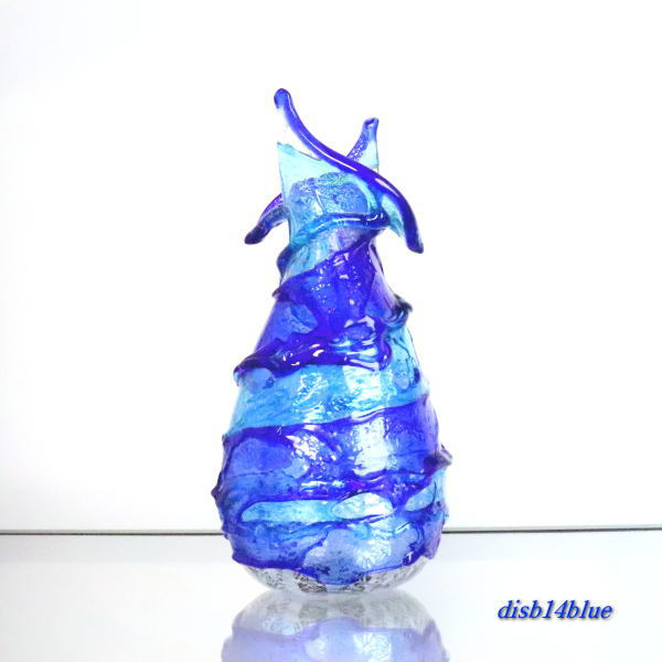 樂天商城 - 花瓶 flowervase disb14blue(ブルー) 輸入インテリア小物　ベネチアングラス、イタリア製