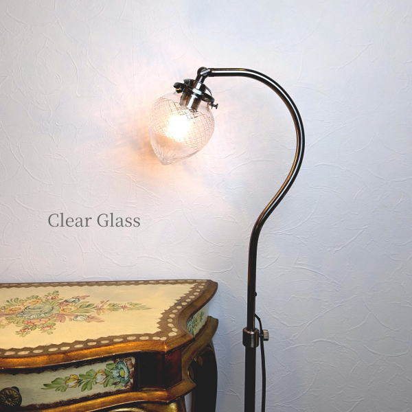 fc-580a-fc336　クリアガラスフロアライト　フロアランプ　フロアライト　照明　ガラス