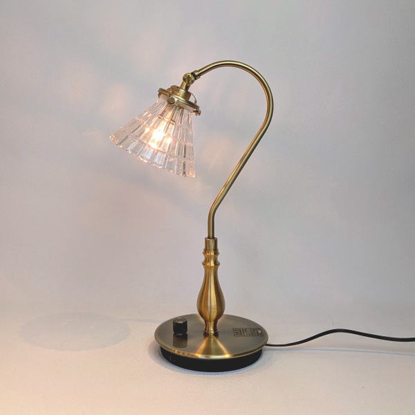 樂天商城 - クリアガラステーブルランプ　照明　テーブルランプ　卓上ランプ　fc1210g-ep60