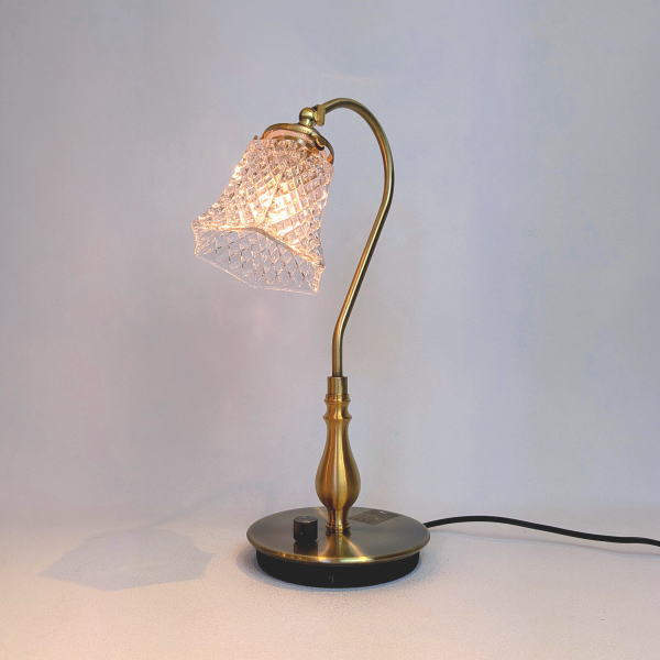 クリアガラステーブルランプ 照明 テーブルランプ 卓上ランプ fc1210g-fc007