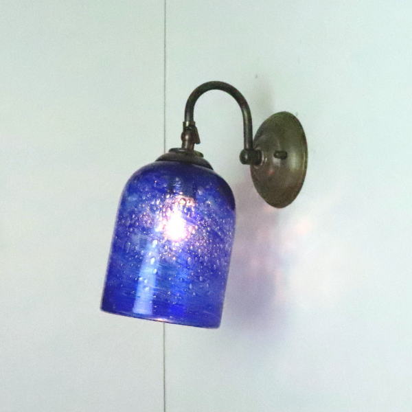 ブラケットライト 壁掛け照明 ブラケットランプ fc-w004-mituboshi7 琉球ガラス 真鍮