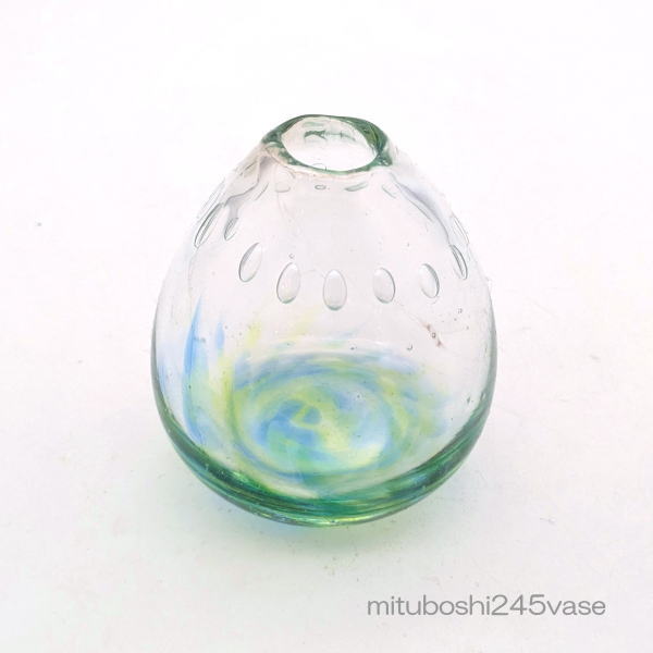 樂天商城 - 琉球ガラス一輪挿し・花瓶・ flowervase　mituboshi245vase　三ツ星工房　沖縄