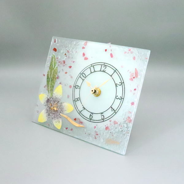 ベネチアングラス ベネチアンガラス 置き時計 置時計 ヴェネチアングラス pelt03-45