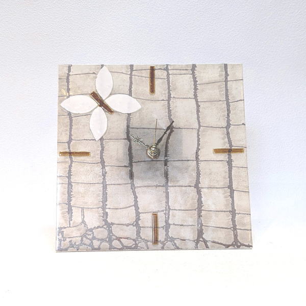 ベネチアングラス ベネチアンガラス 置き時計 置時計　おしゃれ ヴェネチアンガラス or1919-3B(3.0)