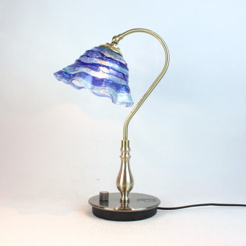 fc-210g-sm-sb-blue-lightblue　ベネチアングラスランプ 照明　テーブルランプ　卓上ランプ　イタリア製