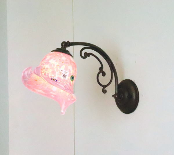 ウォールランプ 壁掛け照明 ブラケットランプ 真鍮 fc-w10ay-pasta2-calla-white-pink
