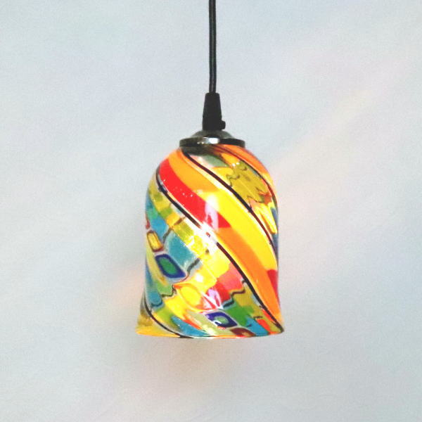 ベネチアングラスランプ ペンダントライト ペンダントランプ ベネチアンガラス　カフェ風ランプ fm18のサムネイル