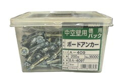 樂天商城 - 若井産業　BA-409T　ボードアンカー 空中壁用適合キリ9mm 200ヶ入　[BA409T]