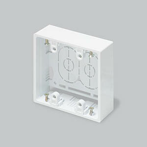 樂天商城 - マサル工業　SFBA-22　2個用浅型露出BOX ホワイト　[SFBA22]