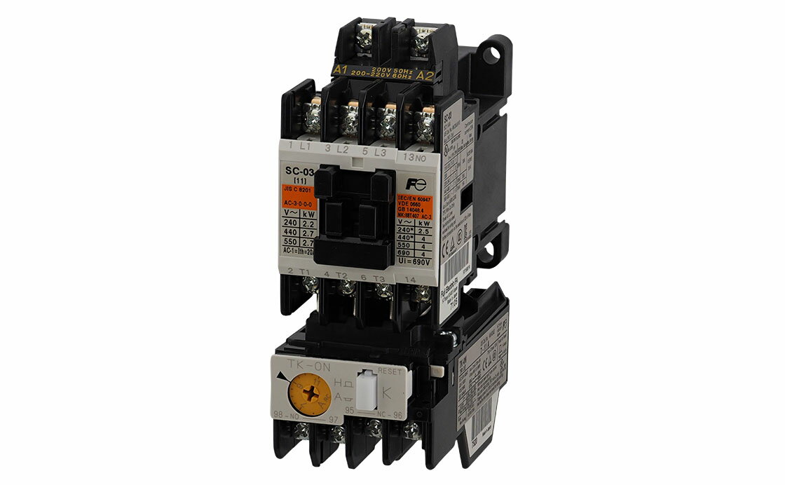 樂天商城 - 富士電機　SW-03　電磁開閉器 ケース無し 0.4KW　[SW03]