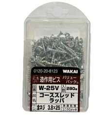 樂天商城 - 若井産業　W-25V　コーススレッド 3.8x25 造作 280ヶ入　[W25V]