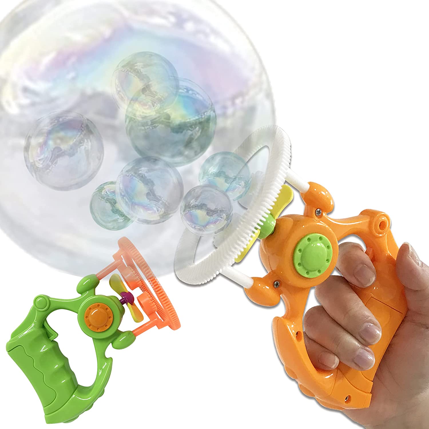 【バブルガン2個セット】 シャボン玉 バブル 電動式 バブルマシーン しゃぼん液 外遊び おもちゃ 子供 アウトドア プレゼント