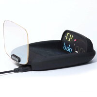 LAMPO【日本ブランド/メーカー保証付】LA-18 ヘッドアップディスプレイ スピードメーター HUD OBD+GPS ハイブリッド 滑り止めマット付き 日本語取扱説明書