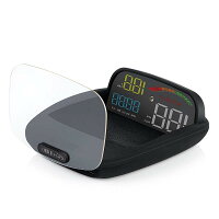 LAMPO【日本ブランド/メーカー保証付】LA-18 ヘッドアップディスプレイ スピードメーター HUD OBD+GPS ハイブリッド 滑り止めマット付き 日本語取扱説明書