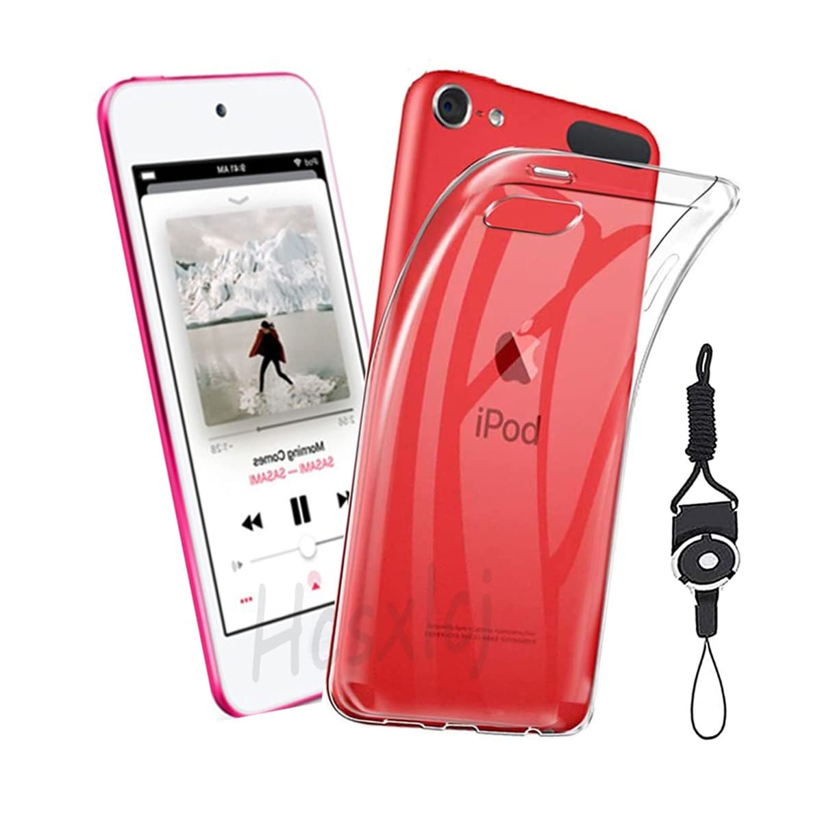 iPod Touch 7 / iPod touch 6 / iPod touch 5 ケース 第7世代 / 第6世代 専用 ケース TPU 透明保護ソフト シリコンケース 薄型 上質TPU 黄変防止、耐衝撃、防指紋 汚れ防止 すり傷防止 携帯ストラップ
