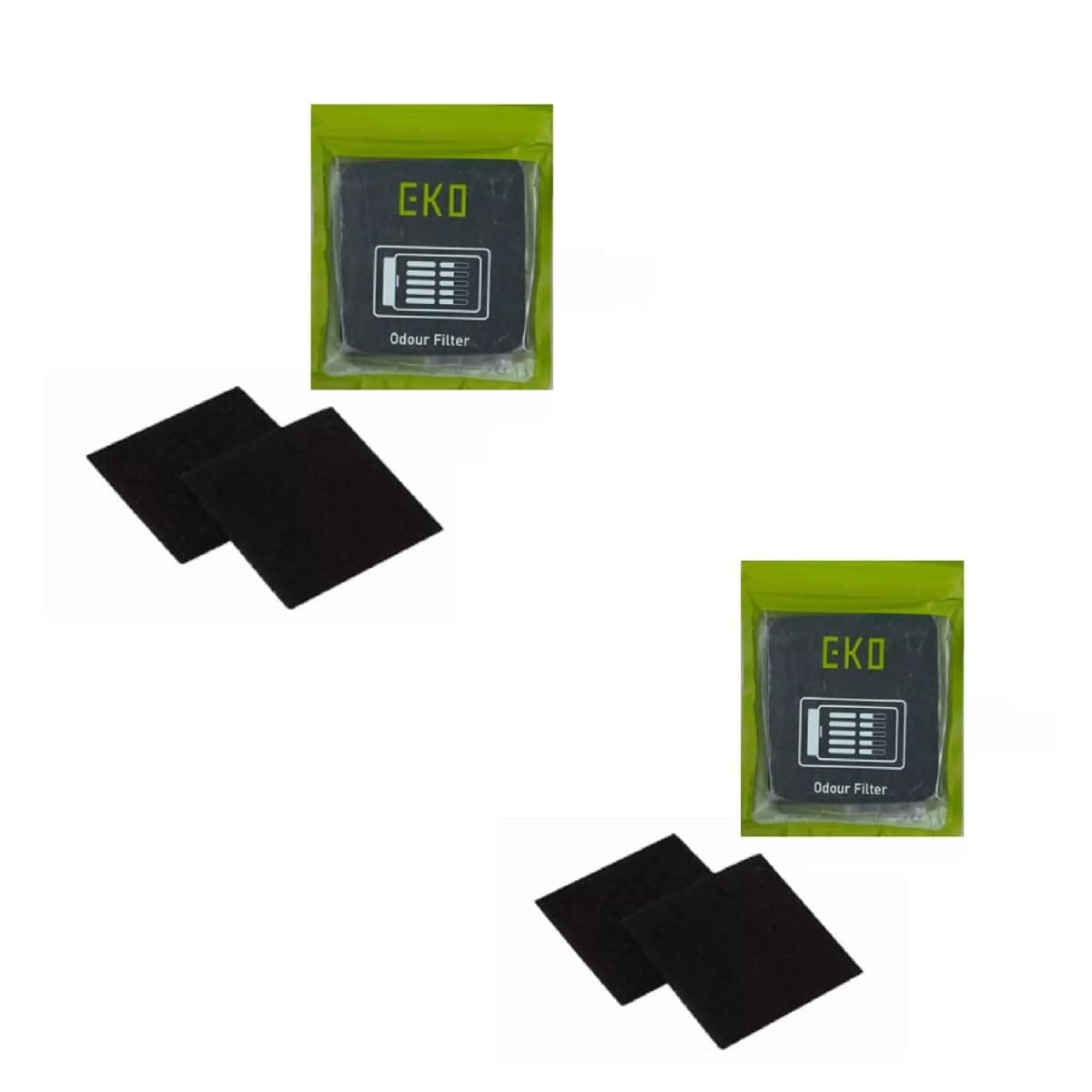 【EKO純正】ゴミ箱用 脱臭剤 活性炭 消臭フィルター EK8147 2個セット
