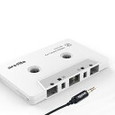 Arsvita カーオーディオカセットからAUXアダプター アップグレード3.5mm AUXプラグ付き、補助ナイロンケーブルテープアダプター。