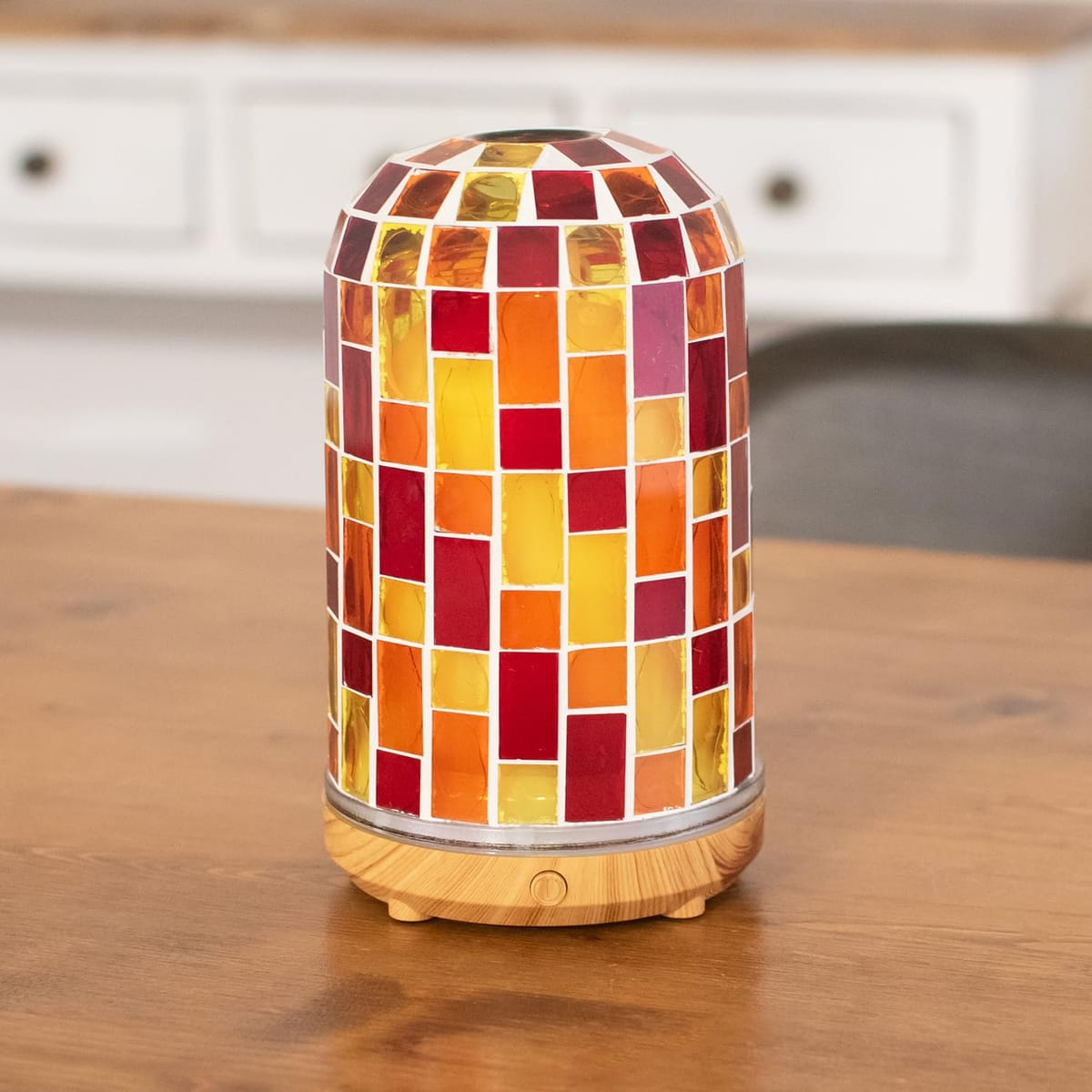 カレード アロマ アロマディフューザー 超音波振動式 モザイクガラス ガラスタイル Kaleido