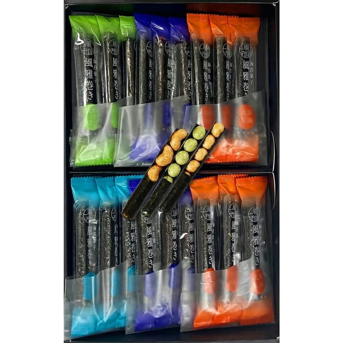 海苔菓子　風雅巻き詰合せ　4種類18本入(FC-6)