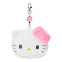 サンリオ(SANRIO) フェイス形パスケース&ポーチ 綿・PVC・スチール・ポリエステル 定期入れ リール付き 小物収納 対象年齢15才以上