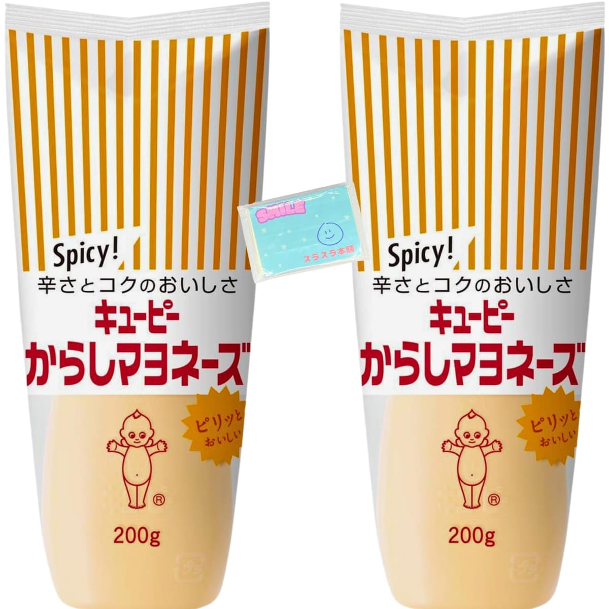 Monolog Style キューピー からしマヨネーズ 200g ×2本セット ★スラスラ本舗オリジナルポケットティッ..
