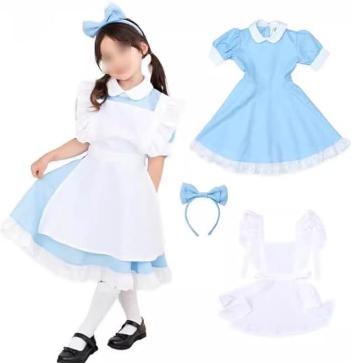 【内容】ワンピース、エプロン、カチューシャ 一式セット【適応身長】110cm~130cm ※写真の女の子の身長120cm 約21.9kg上品なデザインながらも動きやすく、発表会やパーティー、ハロウィンなどのイベントにぴったり。 柔らかい素材を使用しているので、長時間の着用でも快適にお過ごしいただけます。 可愛らしさを引き立てるヘッドドレスやエプロン付きで、本格的なメイドスタイルを楽しめます。ハロウィン、コミケ、アニメ、ゲーム、コスプレ撮影会、クリスマス、文化祭、学園祭、新年、ギフト、誕生日、プレゼント、宴会、イベント 上品なデザインながらも動きやすく、発表会やパーティー、ハロウィンなどのイベントにぴったり。 柔らかい素材を使用しているので、長時間の着用でも快適にお過ごしいただけます。 可愛らしさを引き立てるヘッドドレスやエプロン付きで、本格的なメイドスタイルを楽しめます。