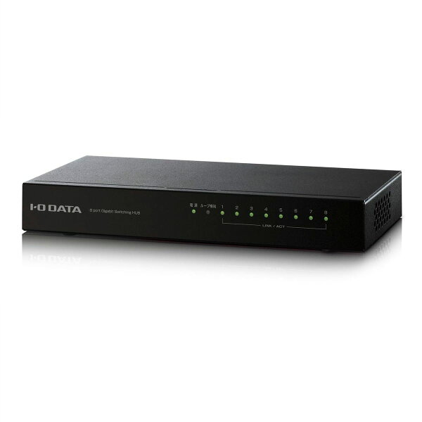 ショップ ランポ 楽天市場店のアイ・オー・データ機器 Gigabit対応8ポートスイッチングハブ ETG-ESH08NC|詳細画像