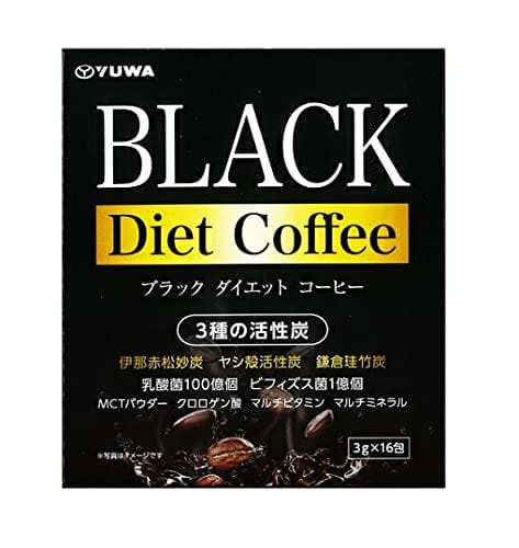 ユーワ スティック ブラックダイエットコーヒー 16包×5個セット ※軽減税率対応品