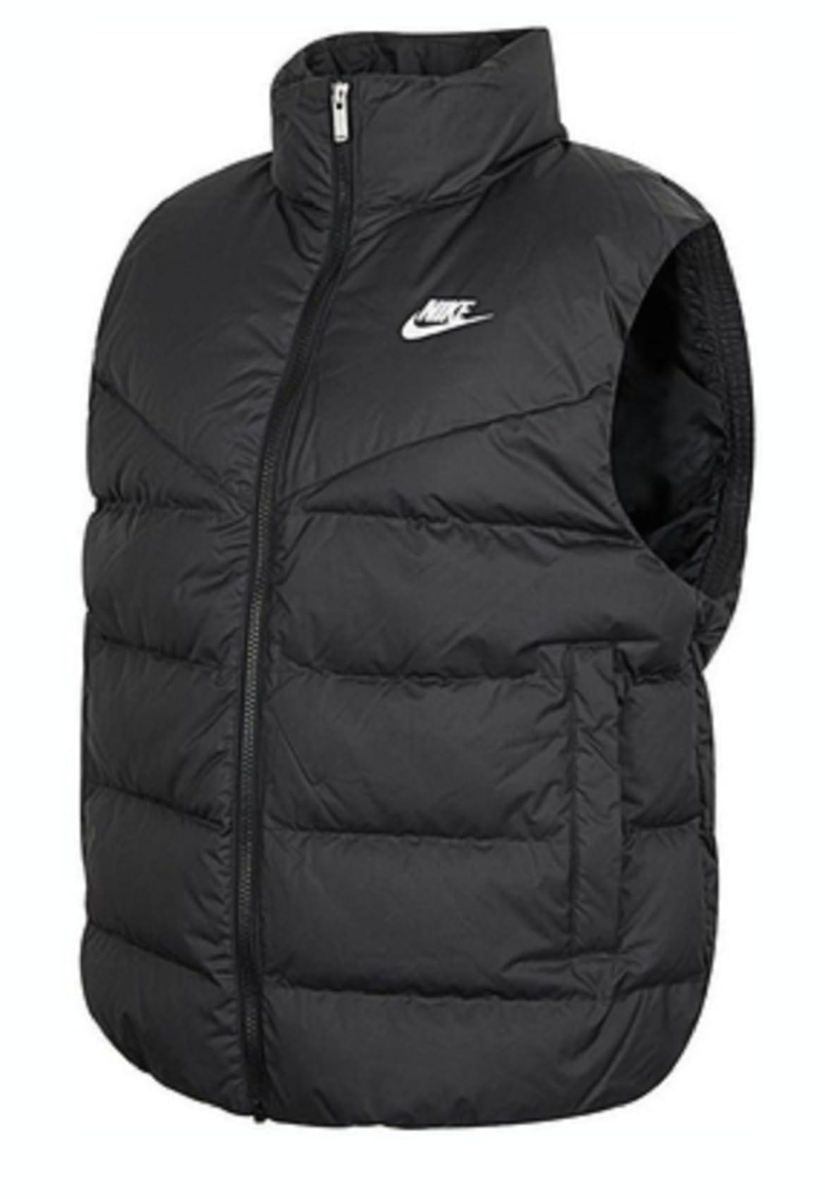 [ナイキ] WINDRUNNER ウィンドランナー フィル 中綿ダウンベスト レディースL→身長(165-170) cm 国内正規品 DQ6897 ブラック/ブラック