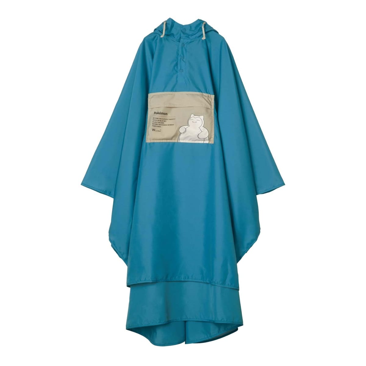[ワールドパーティー] ポケモン バイカラーレインポンチョ 冒険のパートナー メンズ レディース 通勤 通学 自転車 レインコート フェス 野外 イベント アウトドア 旅行 R005-PM001
