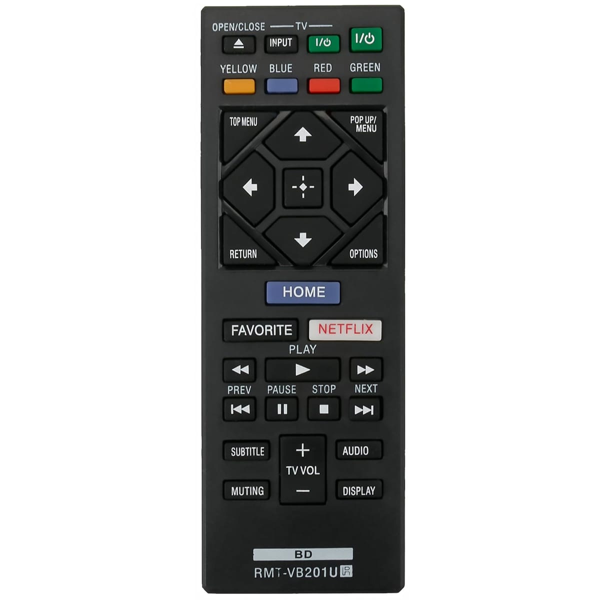 AIDITIYMI T-LUCOOK交換用リモコン Sony Blu-Ray BDディスクDVDプレーヤー BDP-BX370 BDP-S1700 BDP-S3..