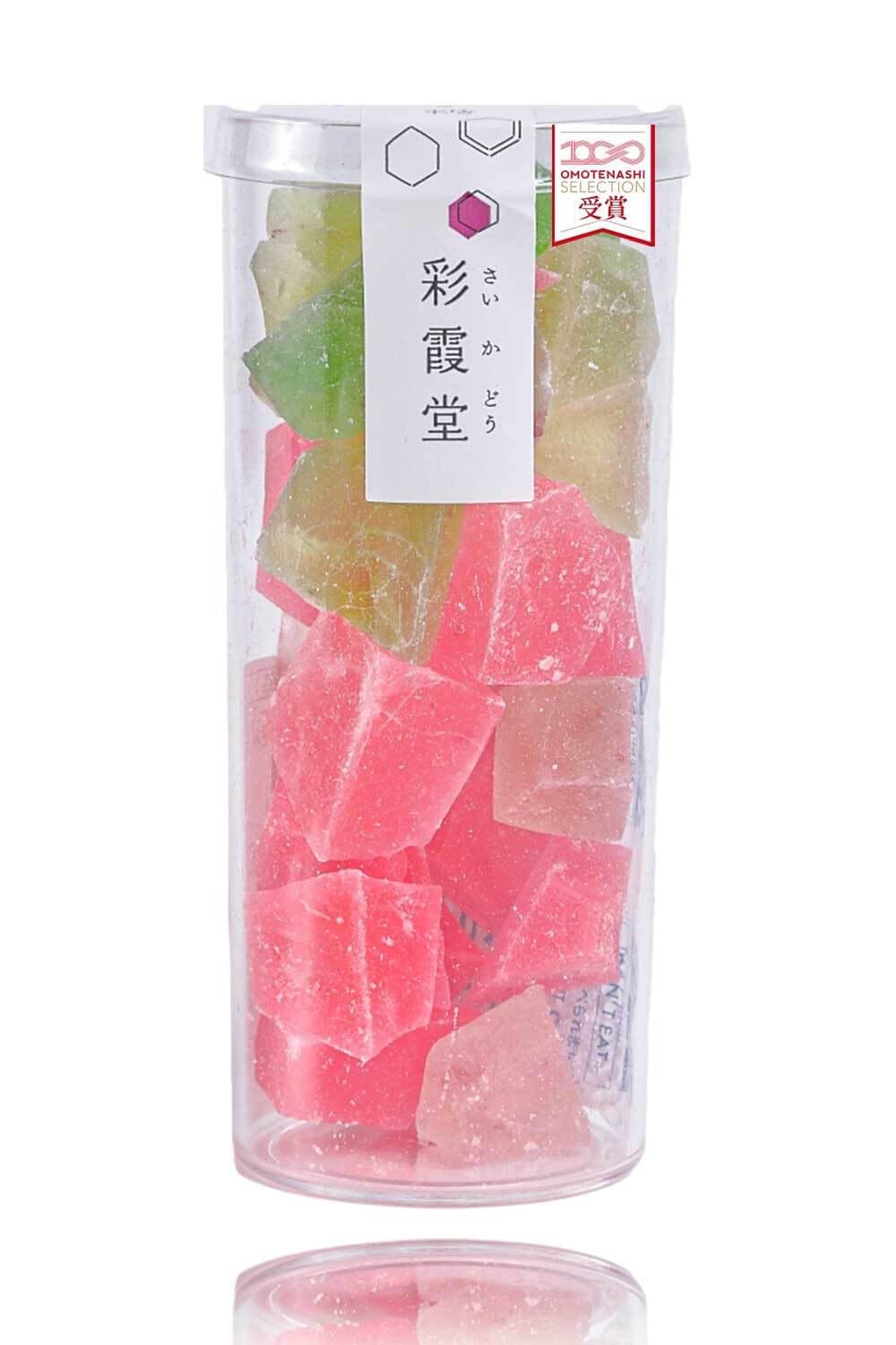 彩霞堂 琥珀糖 甘いりんご味 無添加 琥珀 こはく糖 和スイーツ 100g SNS映え プレゼント 贈り物 手土産..
