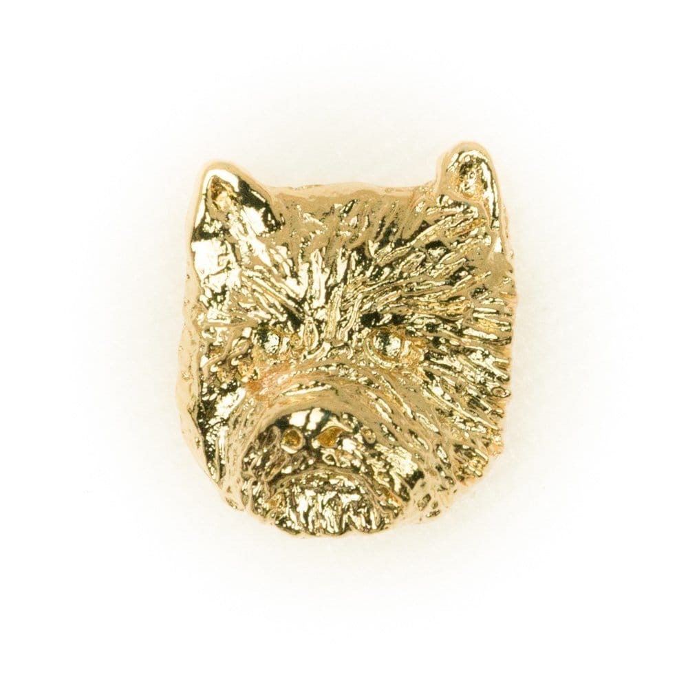 ウエストハイランドホワイトテリア イギリス製 22ctゴールドプレート アート ドッグ ピンバッジ コレク..