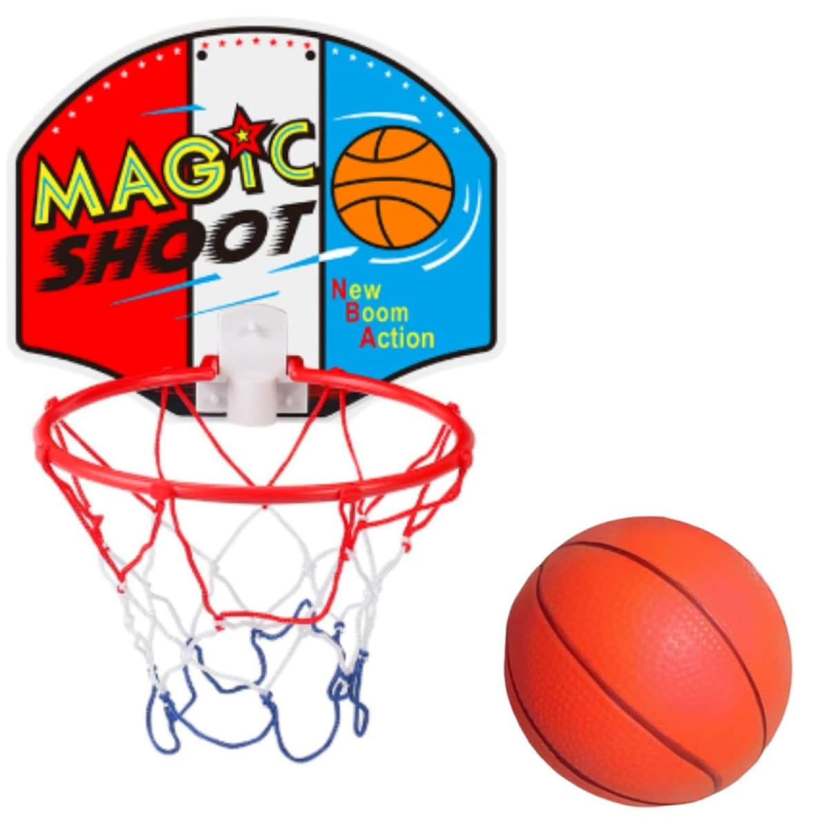 ミニ バスケット ゴール ピンフック付 室内 バスケ おもちゃ 壁掛け 子供用 空気入れ ボールセット