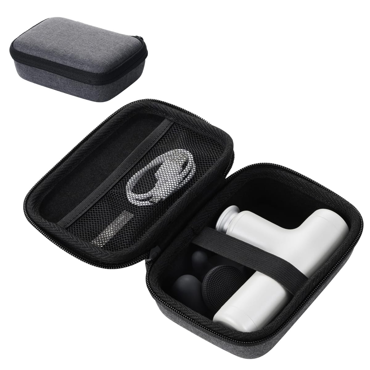 エレコム エクサガンケース ドクターエアREG-04シリーズ専用 セミハード EVA素材 ブラック HCR-SHC04BK