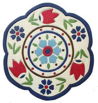 木製ラウンドスツール (イズニック) [2]