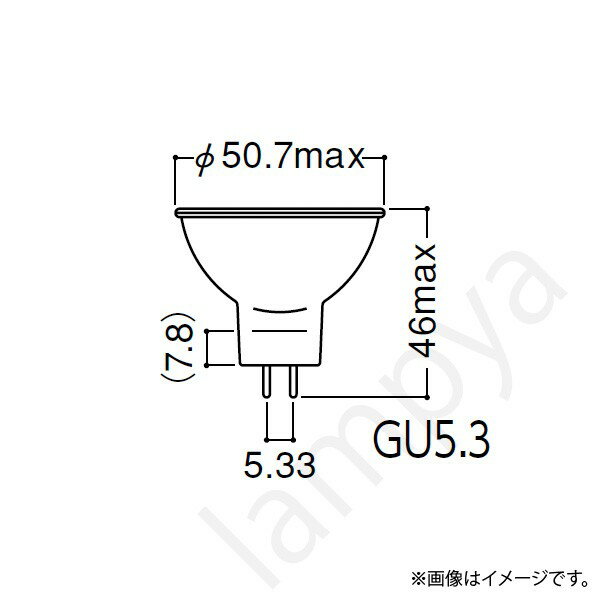 ハロゲン電球 JR12V45WUV/WK5/HA2 (JR12V45WUVWK5HA2) 岩崎電気 2