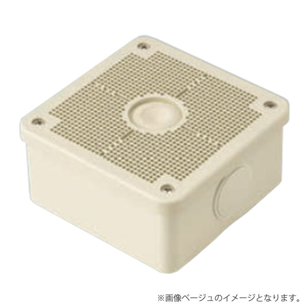露出用四角ボックス（取付自在蓋）PV4B-ANF1J ベージュ/PV4B-ANF1M ミルキーホワイト/PV4B-ANF1 グレー（PV4BANF1J/PV4BANF1M/PV4BANF1）未来工業