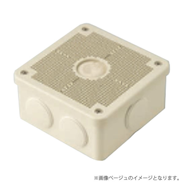 Rakuten - 露出用四角ボックス（取付自在蓋）PV4B-ANFJ ベージュ/PV4B-ANFM ミルキーホワイト/PV4B-ANF グレー（PV4BANFJ/PV4BANFM/PV4BANF）未来工業