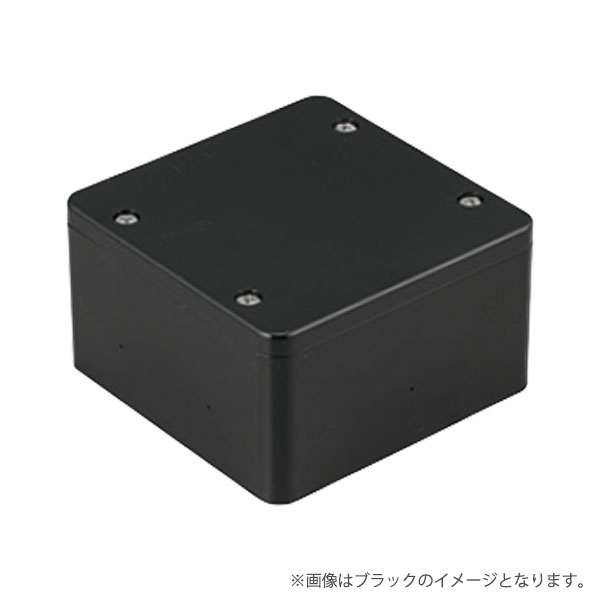 樂天商城 - PVKボックス 防水 大形四角 浅型 ノック無 PVK-ALOPK ブラック（PVKALOPK）未来工業