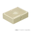 露出スイッチボックス 取付自在蓋 PVR-EV2FJ ベージュ/PVR-EV2FM ミルキーホワイト(PVREV2FJ/PVREV2FM)未来工業