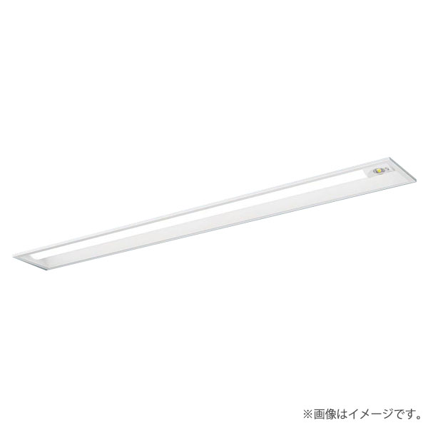※XLG431PGNJLE9（XLG431PGNJ LE9）の後継品天井埋込型　40形　一体型LEDベースライト（非常用）　30分間タイプ　自己点検スイッチ付・リモコン自己点検機能付・非常時LED一般出力型◆全光束：3100 lm　◆安定器出力型：定格出力型　◆安定器補足：＜出力固定型＞　◆電圧：100〜242 V　◆消費電力：21.4 W　◆消費効率：144.8 lm/W◆点検スイッチ付◆充電モニタ（緑）付◆自己点検スイッチ付◆天井埋込型、30分間タイプ、非常用照明器具・3200 lmタイプ・昼白色・非調光◆Ra83（常用光源）◆Ra70（非常用光源）◆非常灯評定番号：LALE-027【交換電池】FK792【リモコン】FSK90910K（別売）◆注）調光はできません。◆幅：170 mm　◆長：1254 mm　◆埋込穴幅：150 mm　◆埋込穴長：1235 mm　◆埋込高：49 mm◆質量：3 kg◆非常時・本体組込LED点灯　　常時・ライトバー点灯　◆色温度：5000 K　◆光束維持時間40000時間（光束維持率85％）LED内蔵電源ユニット内蔵メーカー希望小売価格はメーカーカタログに基づいて掲載しています