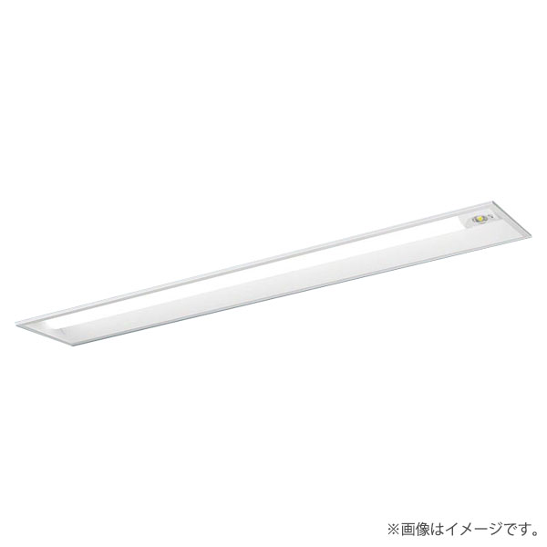 ※XLG461RGNJLE9（XLG461RGNJ LE9）の後継品天井埋込型　40形　一体型LEDベースライト（非常用）　30分間タイプ　自己点検スイッチ付・リモコン自己点検機能付・非常時LED一般出力型◆全光束：6680 lm　◆安定器出力型：定格出力型　◆安定器補足：＜出力固定型＞　◆電圧：100〜242 V　◆消費電力：44.2 W　◆消費効率：151.1 lm/W◆点検スイッチ付◆充電モニタ（緑）付◆自己点検スイッチ付◆天井埋込型、30分間タイプ、非常用照明器具・6900 lmタイプ・昼白色・非調光◆Ra83（常用光源）◆Ra70（非常用光源）◆非常灯評定番号：LALE-027【交換電池】FK792【リモコン】FSK90910K（別売）◆注）調光はできません。◆幅：210 mm　◆長：1274 mm　◆埋込穴幅：190 mm　◆埋込穴長：1257 mm　◆埋込高：49 mm◆質量：3.1 kg◆非常時・本体組込LED点灯　　常時・ライトバー点灯　◆色温度：5000 K　◆光束維持時間40000時間（光束維持率85％）LED内蔵電源ユニット内蔵メーカー希望小売価格はメーカーカタログに基づいて掲載しています