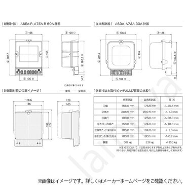 大崎電気工業 A7EA-R 200V 60A 50Hz 東日本 三相3線式 A7EA-R200V60A50Hz 電子式電力量計（検定付）