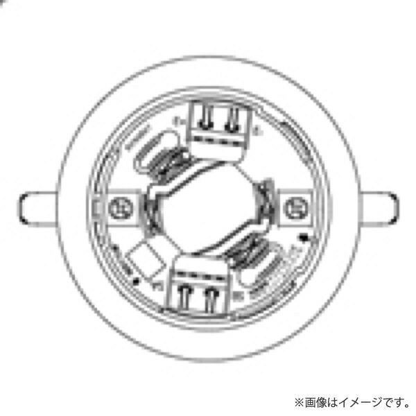 BVR4847 FR 速結式感知器ベース 埋込型 火災表示灯端子付 コネクタなし パナソニック
