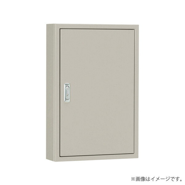 盤用キャビネット 露出形 S16-85-2 フカサ160mm 鉄製基板付 ライトベージュ色（S16852）〔代引不可〕