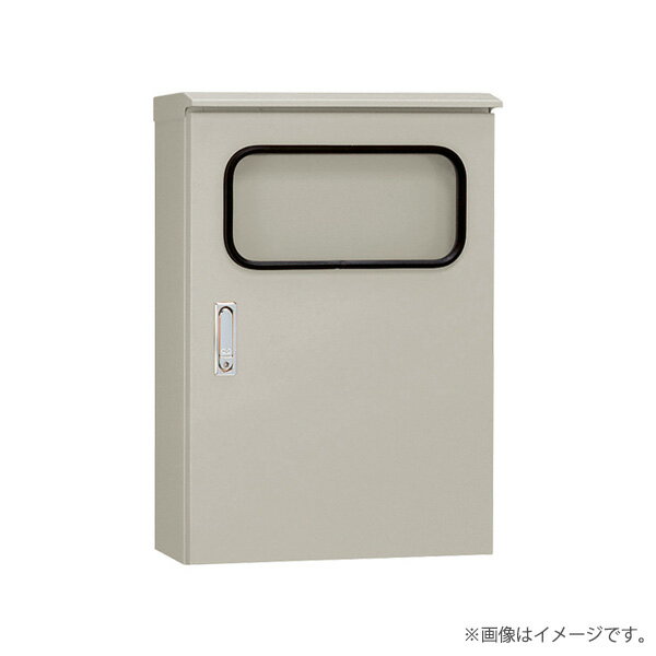 樂天商城 - 窓付屋外用制御盤キャビネット 屋根付 ORM20-56A フカサ200mm 鉄製基板付 ライトベージュ色（ORM2056A）〔代引不可〕