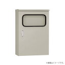 窓付屋外用制御盤キャビネット 屋根付 ORM25-56A フカサ250mm 鉄製基板付 ライトベージュ色(ORM2556A)〔代引不可〕