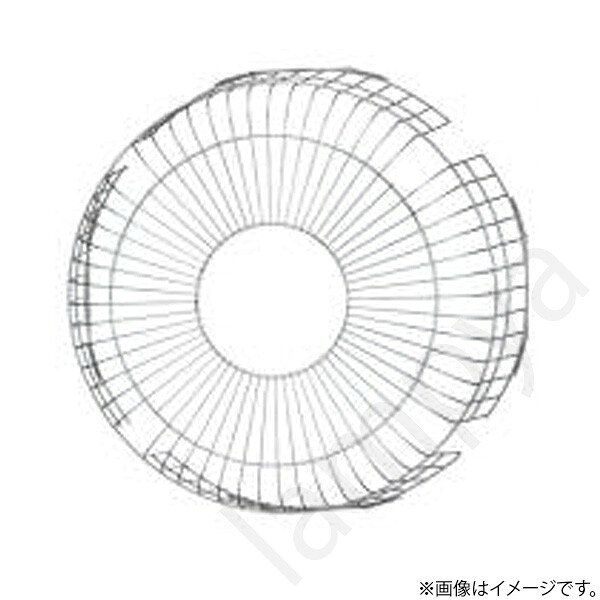 産業用換気扇有圧換気扇用保護ガード鋼線製25cm用色調：ホワイト塗装（マンセル 10YR9/1）